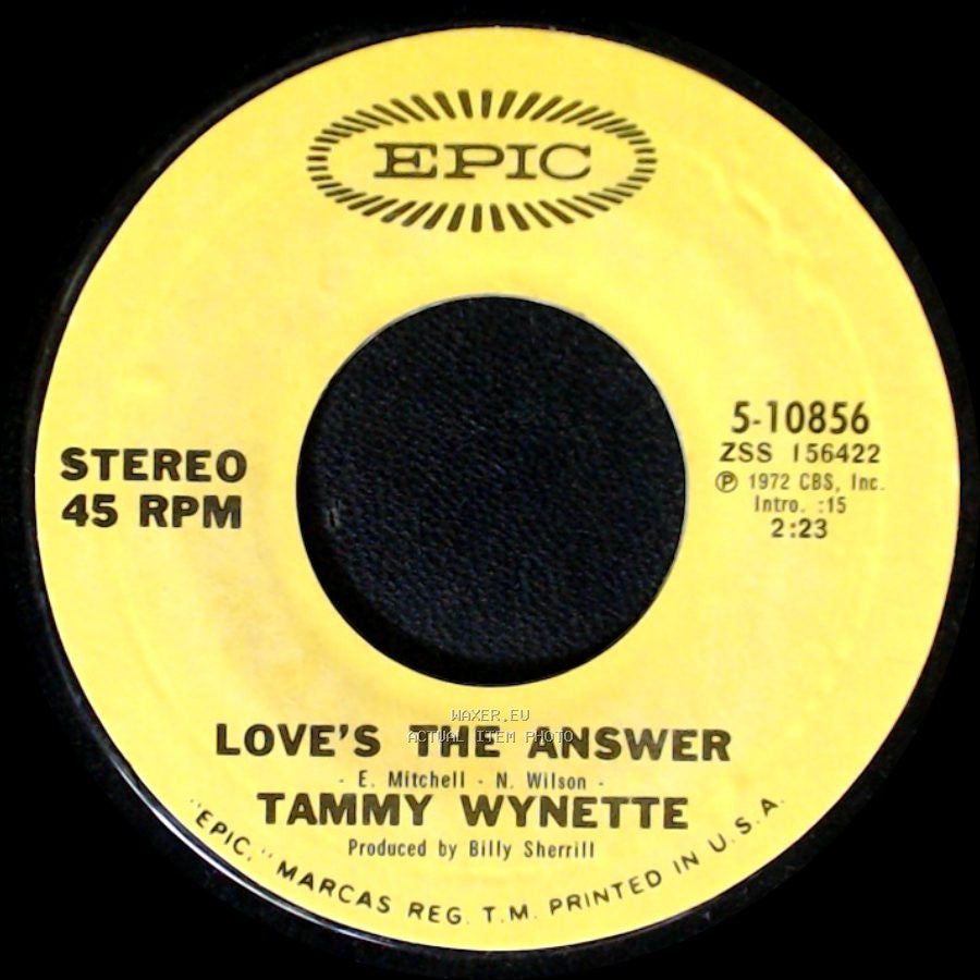 Tammy Wynette - Love's The Answer / Reach Out Your Hand side A