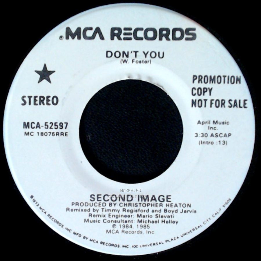 Second Image - Don't You / Don't You (W. Footer) side A