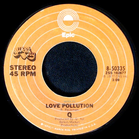 Q - Dancin' Man / Love Pollution side B