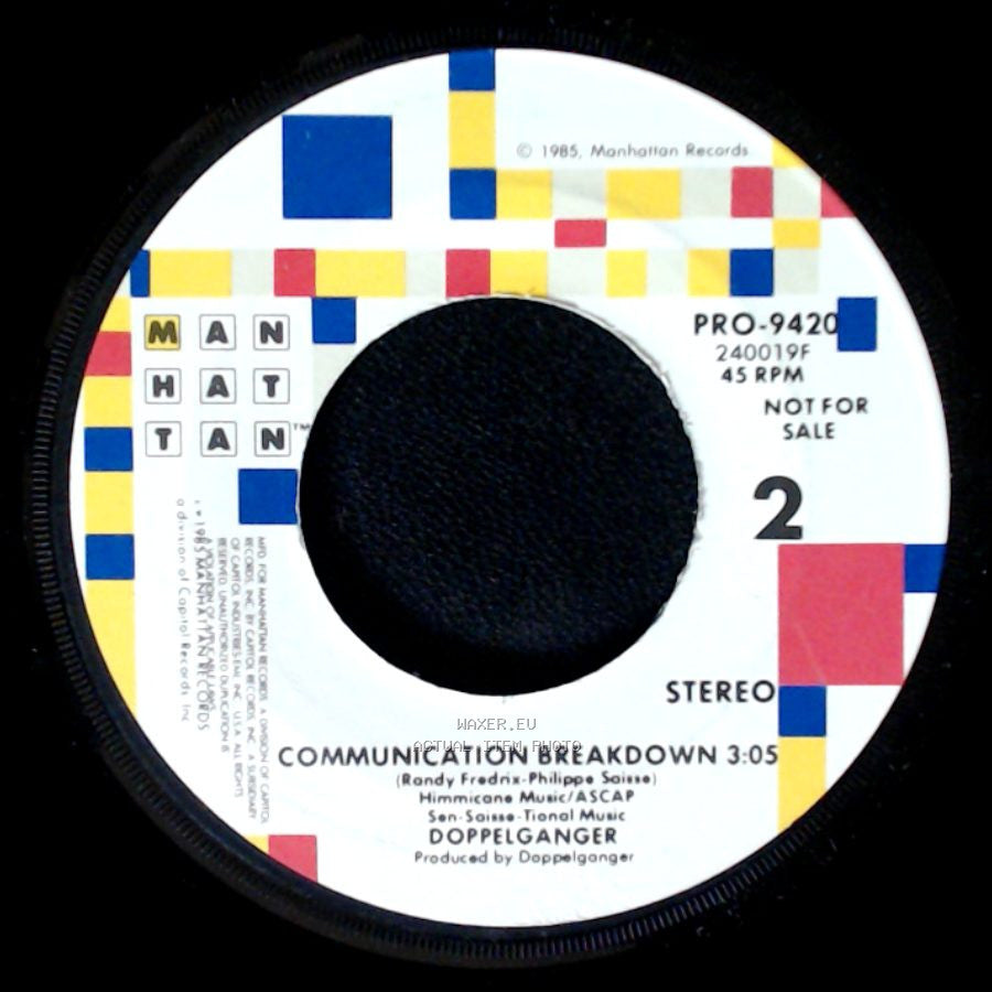 Doppelganger - Communication Breakdown (Electro-Magnetic Vocal) / Communication Breakdown side B