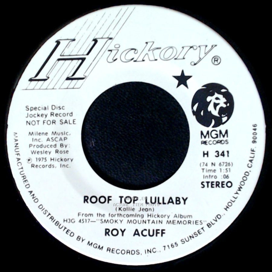 Roy Acuff - Roof Top Lullaby / Fireball Mail side A