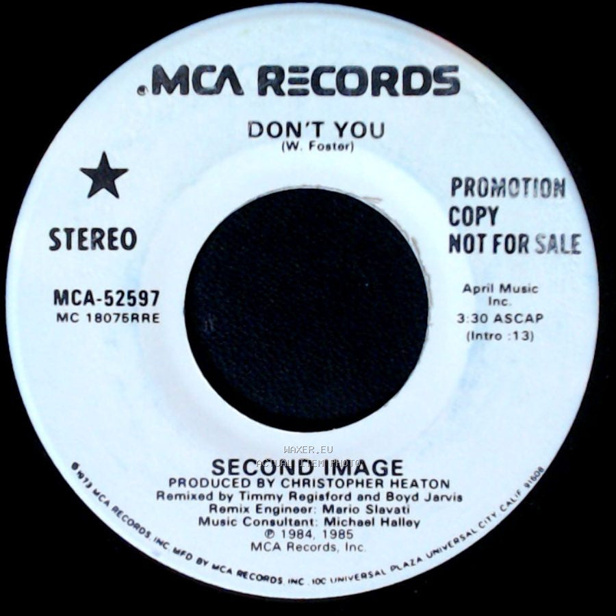 Second Image - Don't You / Don't You (W. Footer) side B