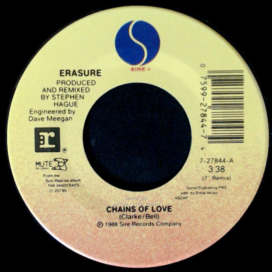 Erasure - Chains Of Love / Don't Suppose side A