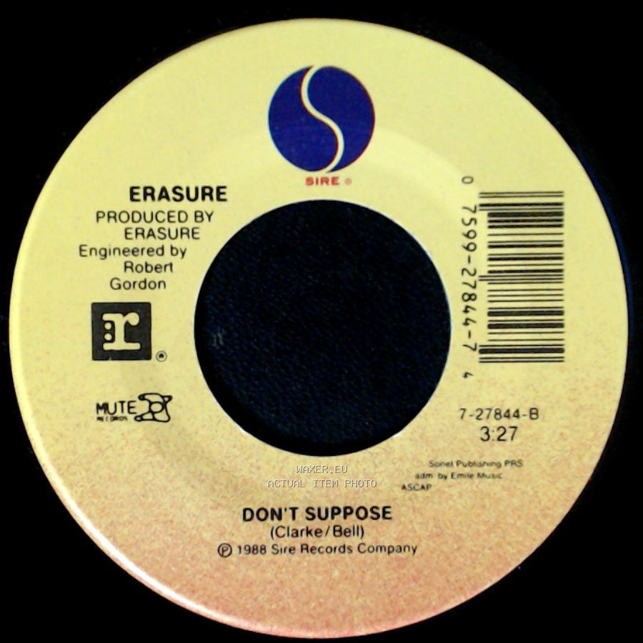 Erasure - Chains Of Love / Don't Suppose side B