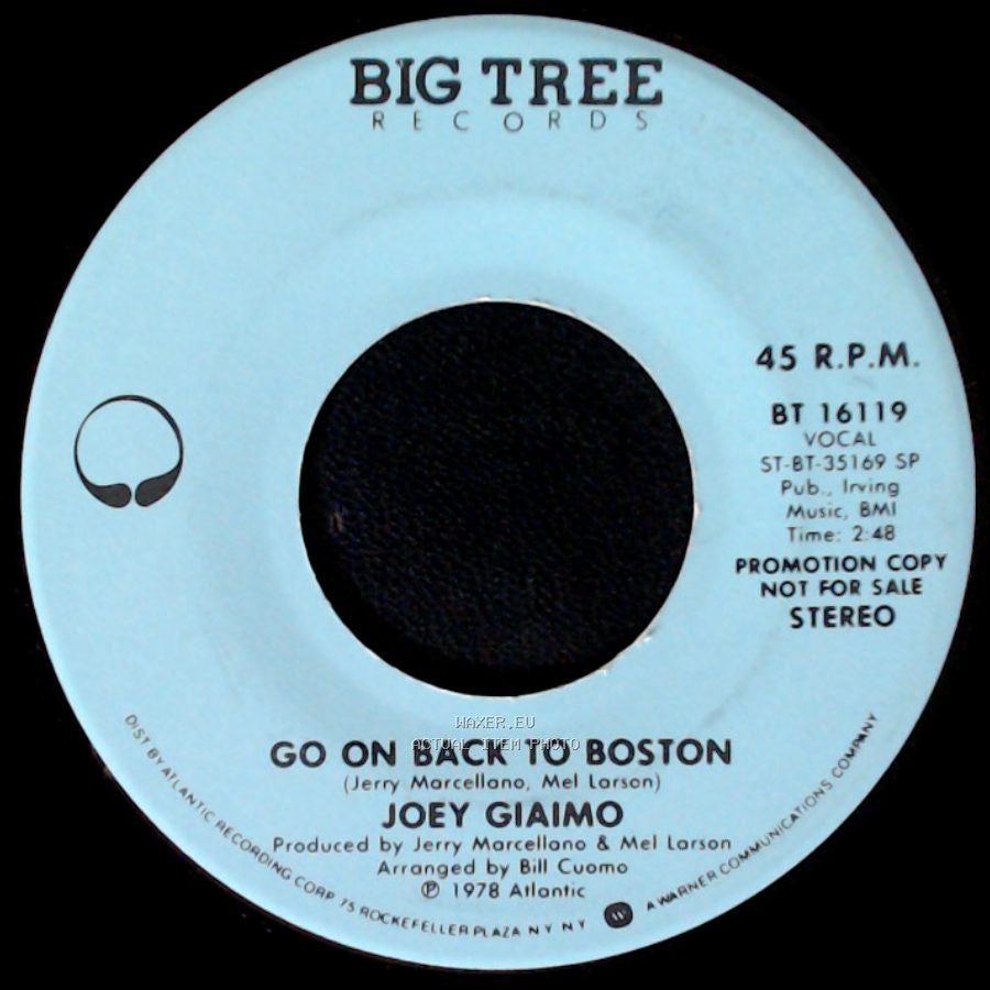 Joey Giaimo - Go On Back To Boston / Go On Back To Boston side A