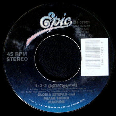 Gloria Estefan And Miami Sound Machine - 1,2,3 (Instrumental) / 1-2-3 side A