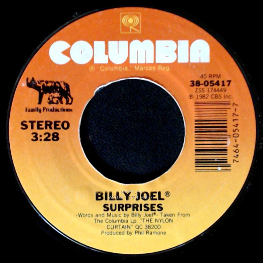 Billy Joel - You're Only Human (Second Wind) / Surprises side B