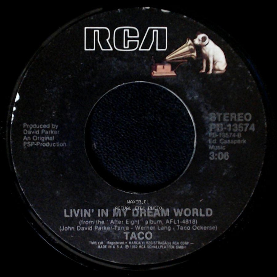 Taco - Puttin' On The Ritz / Livin' In My Dream World side B