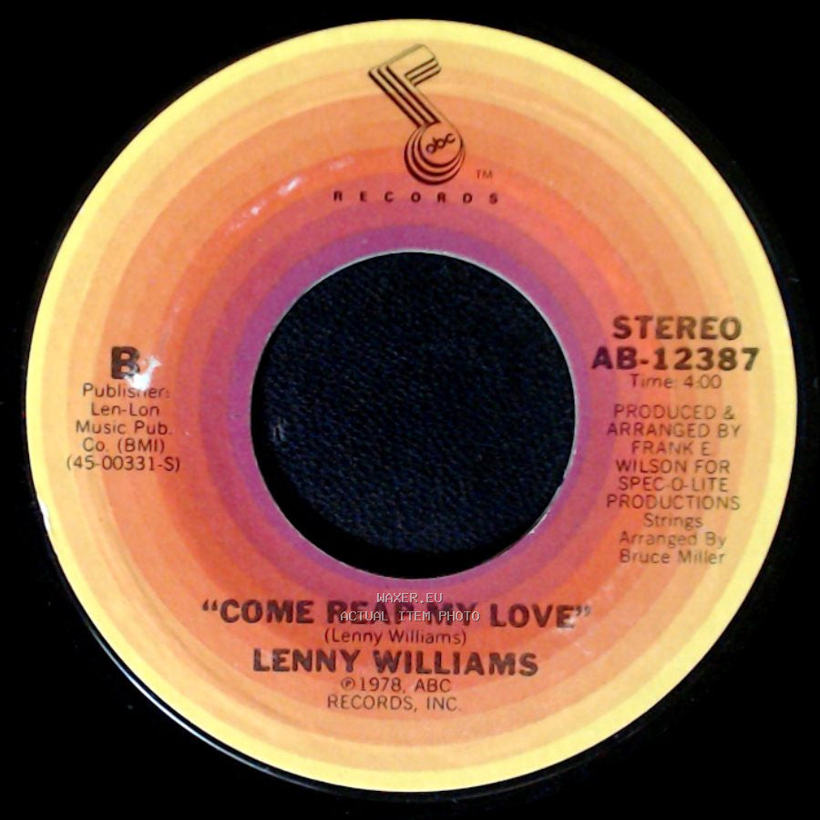 Lenny Williams - You Got Me Running / Come Reap My Love side B