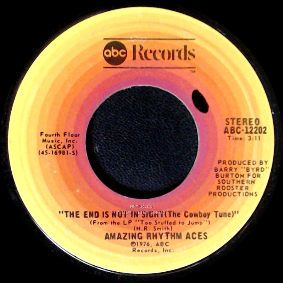 Amazing Rhythm Aces - The End Is Not In Sight (The Cowboy Tune) / The End Is Not In Sight (The Cowboy Tune) side A
