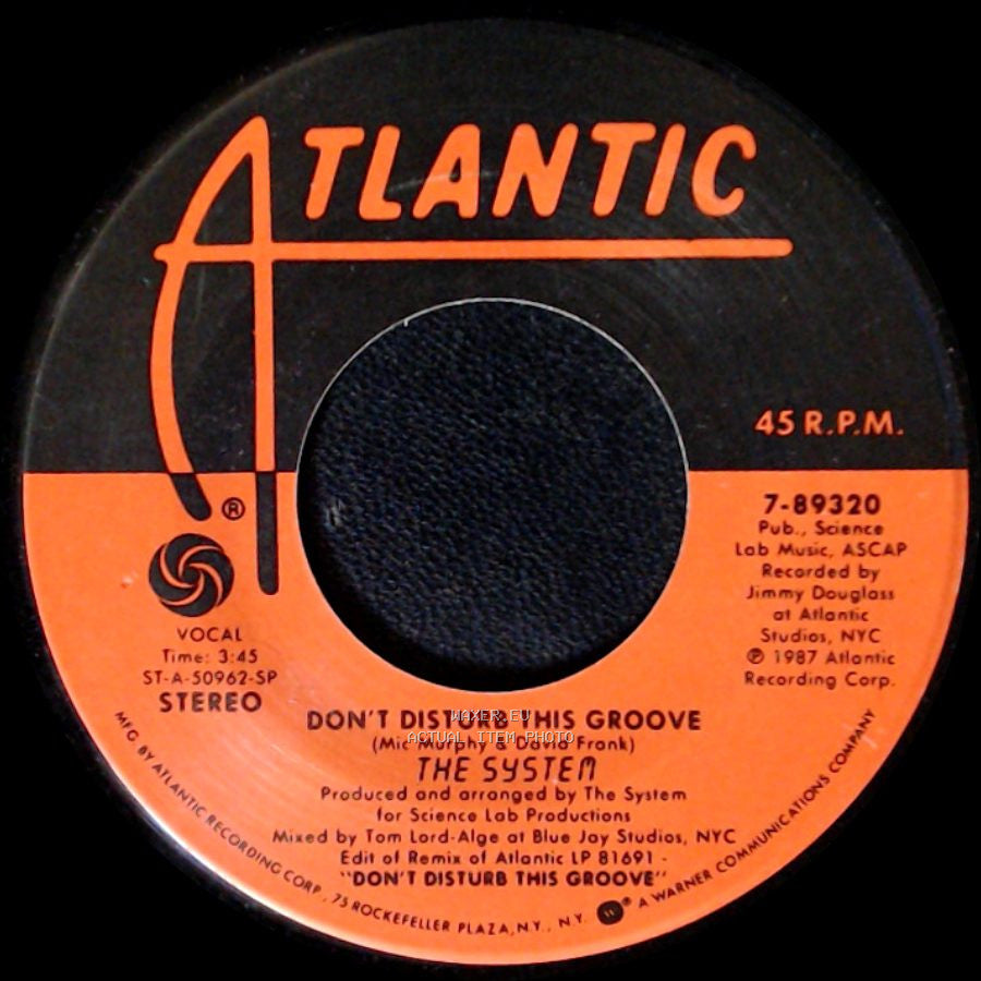 The System - Don't Disturb This Groove / Modern Girl side A