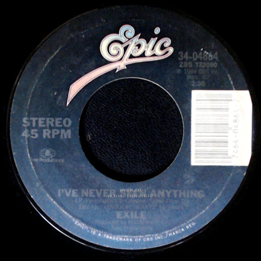Exile - I've Never Seen Anything / She's A Miracle side A