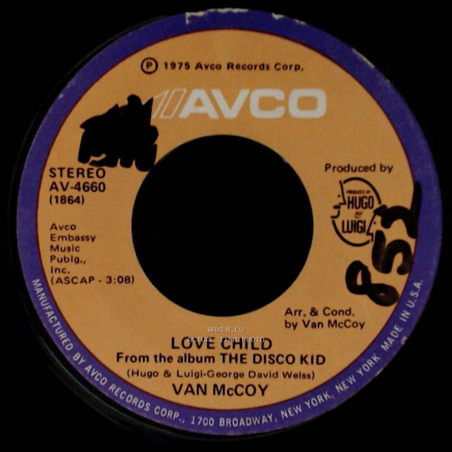 Van Mccoy - Change With The Times / Love Child side B