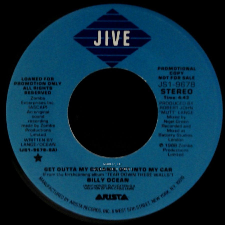 Billy Ocean - Get Outta My Dreams, Get Into My Car / Get Outta My Dreams, Get Into My Car side A