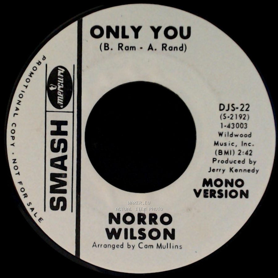 Norro Wilson - Only You / Only You side B