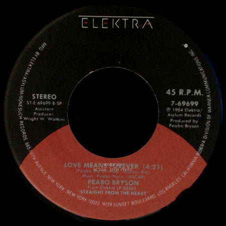 Peabo Bryson - Love Means Forever / Slow Dancin' side A