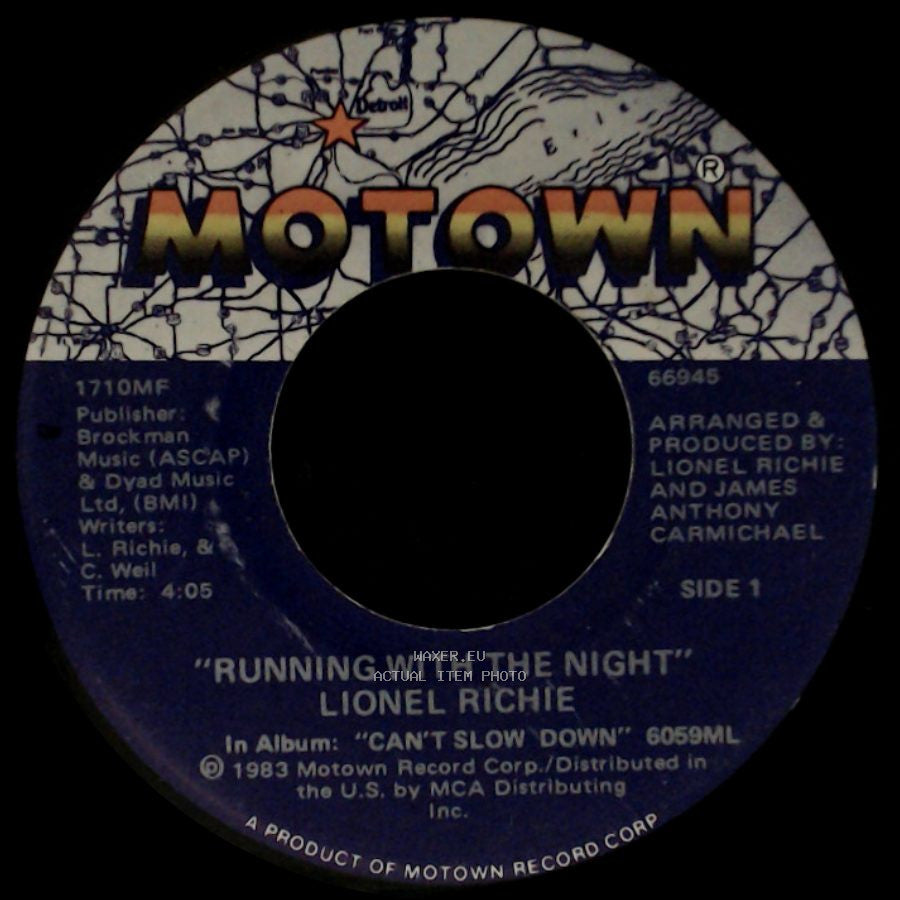 Lionel Richie - Running With The Night / Serves You Right side A