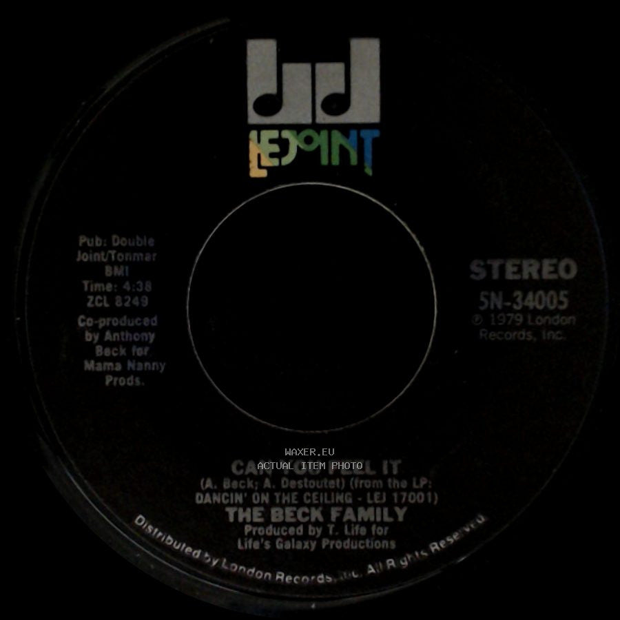 The Beck Family - Can You Feel It / Falling In Love Again side A