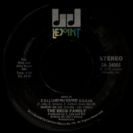 The Beck Family - Can You Feel It / Falling In Love Again side B