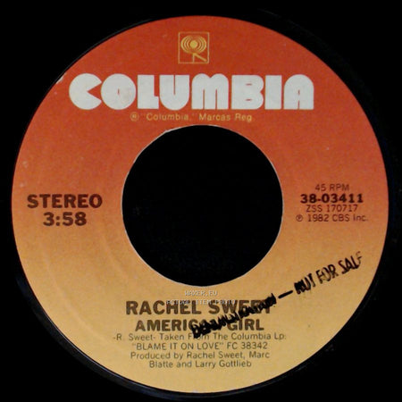 Rachel Sweet - Voo Doo / American Girl side B