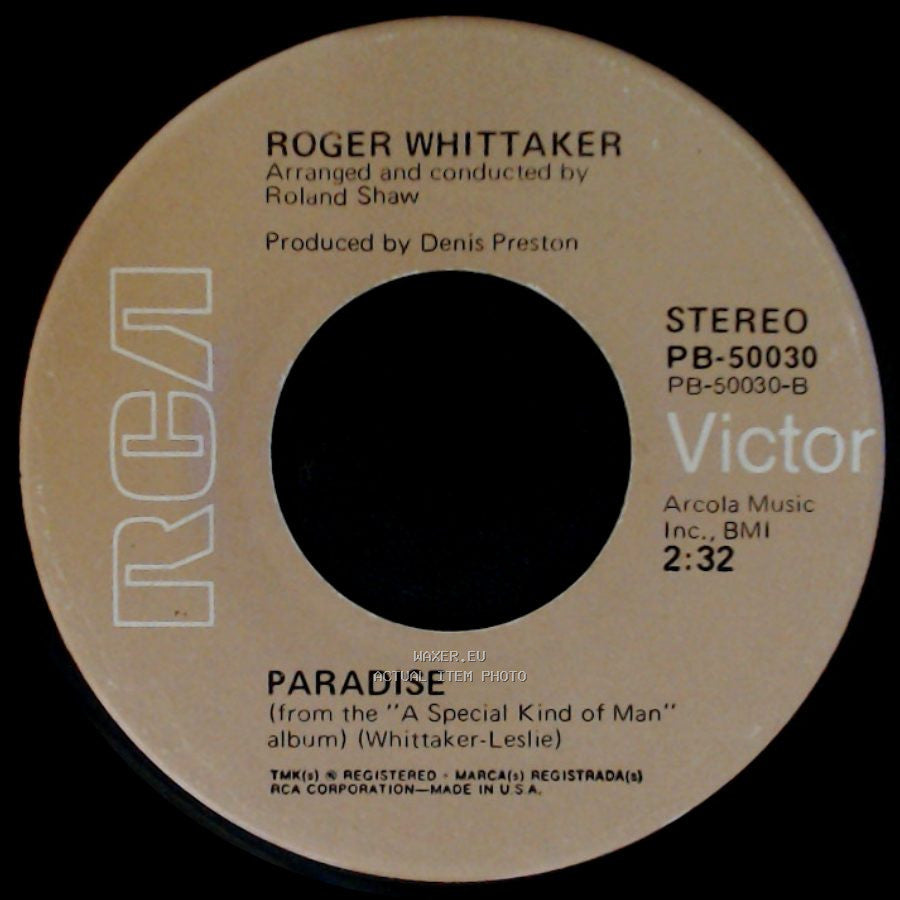 Roger Whittaker - Paradise / The Last Farewell side A