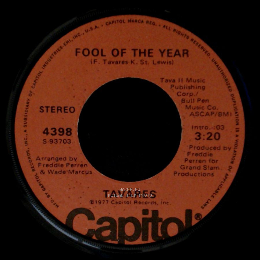 Tavares - Whodunit / Fool Of The Year side B