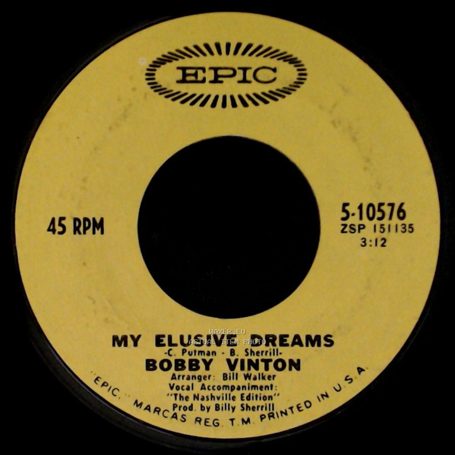 Bobby Vinton - My Elusive Dreams / Over And Over side A