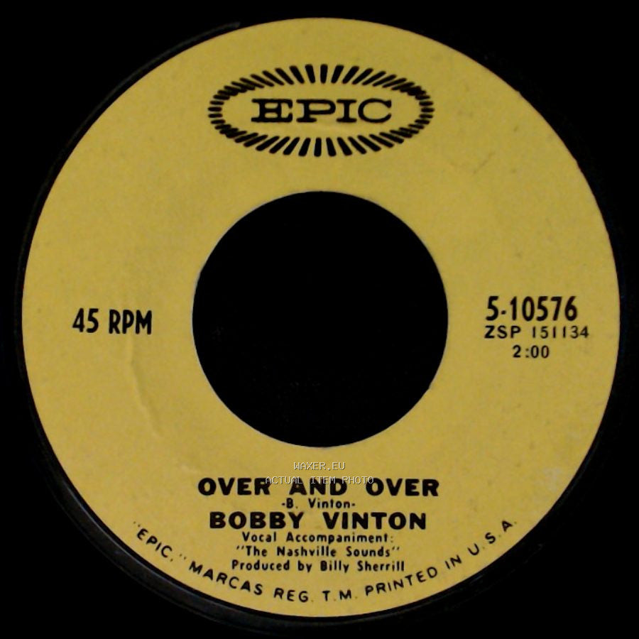 Bobby Vinton - My Elusive Dreams / Over And Over side B