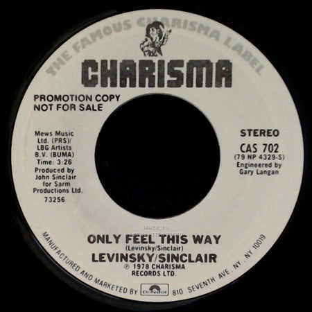 Levinsky/Sinclair - Only Feel This Way / Only Feel This Way side A