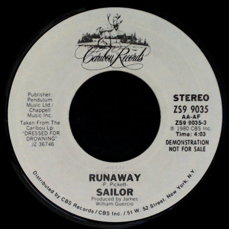 Sailor - Runaway / Runaway side B