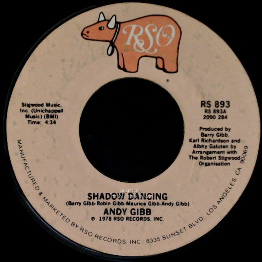 Andy Gibb - Let It Be Me / Shadow Dancing side B