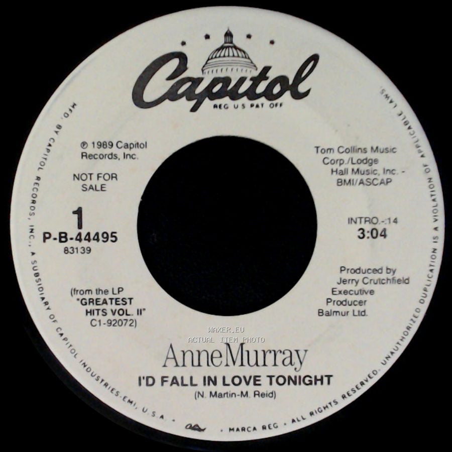 Anne Murray - I'd Fall In Love Tonight / I'd Fall In Love Tonight side A