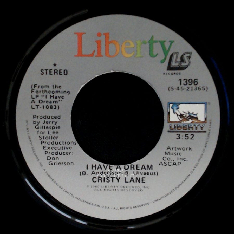 Cristy Lane - Rio Grande / I Have A Dream side B