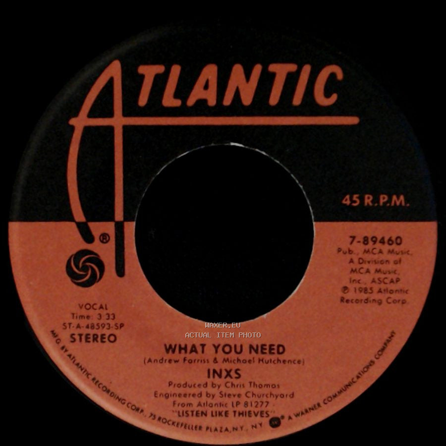 Inxs - Sweet As Sin / What You Need side B