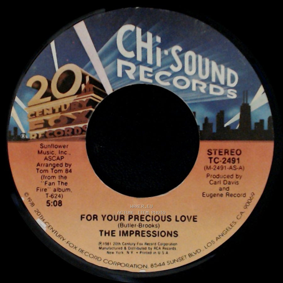 The Impressions - For Your Precious Love / Your Mine side A