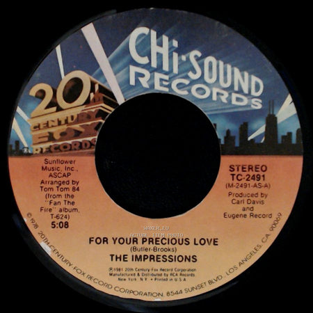 The Impressions - For Your Precious Love / Your Mine side A