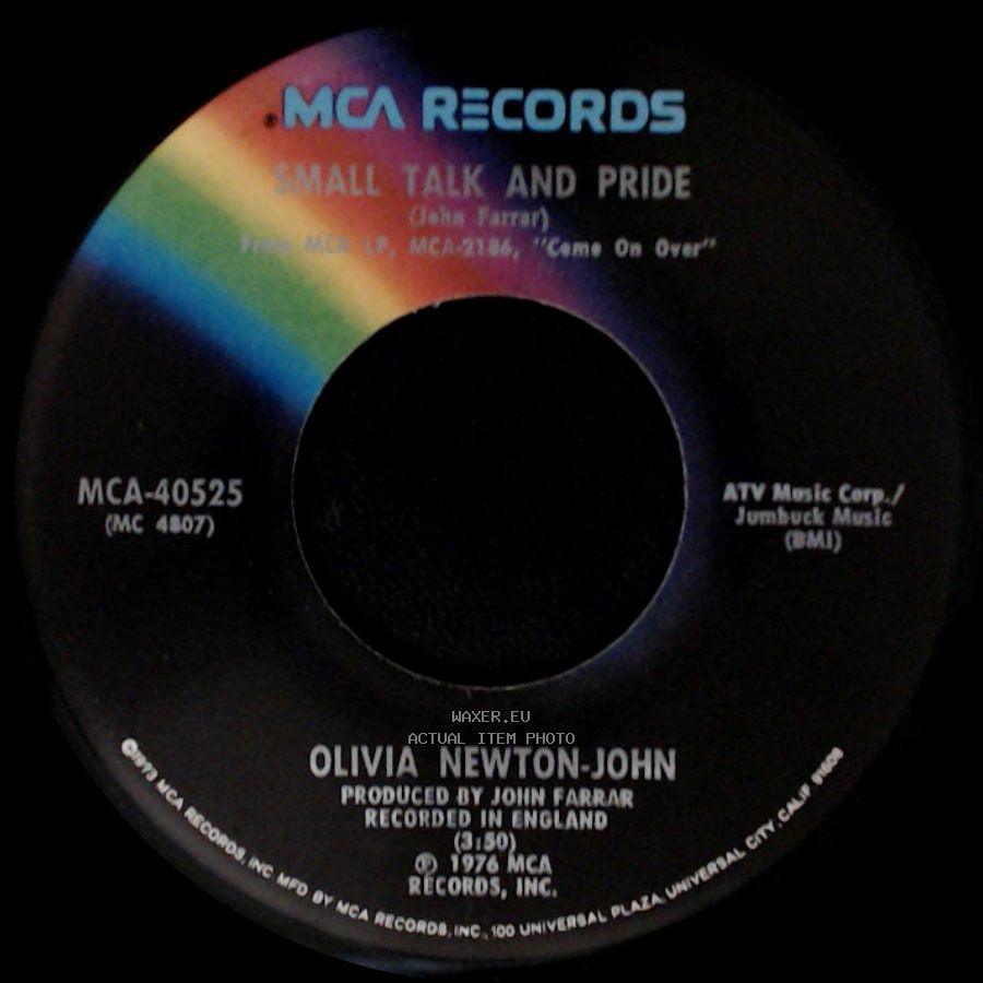 Olivia Newton-John - Come On Over / Small Talk And Pride side B