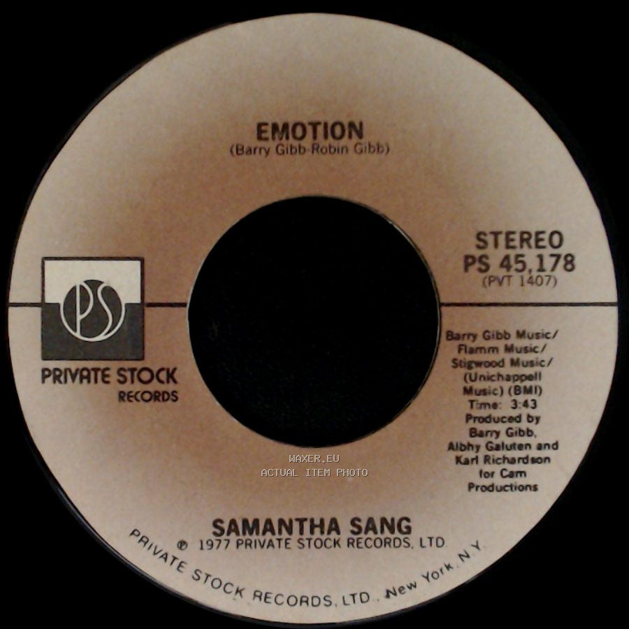 Samantha Sang - When Love Is Gone / Emotion side B