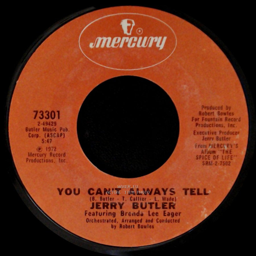 Jerry Butler - (They Long To Be) Close To You / You Can't Always Tell side B