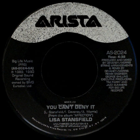 Lisa Stansfield - Lay Me Down / You Can't Deny It side B