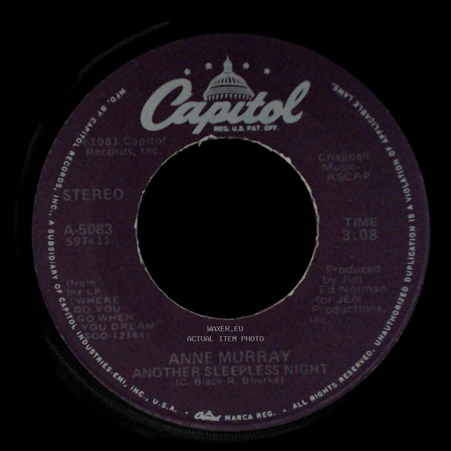 Anne Murray - Another Sleepless Night / It Should Have Been Easy side A