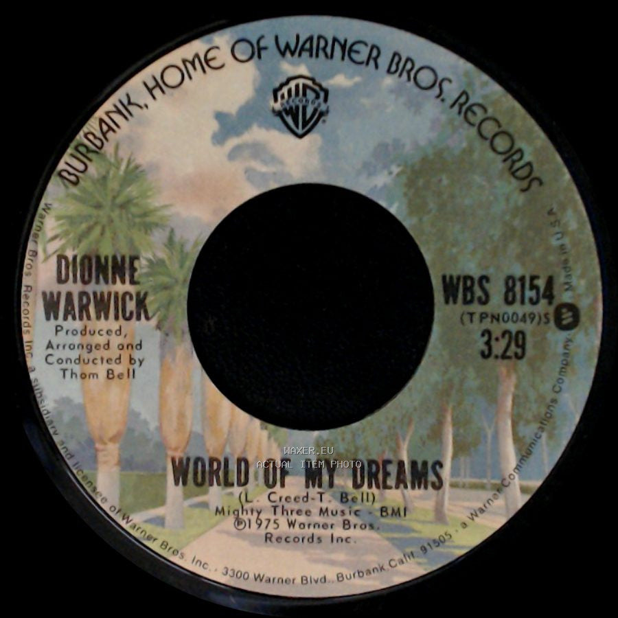 Dionne Warwick - Once You Hit The Road / World Of My Dreams side B