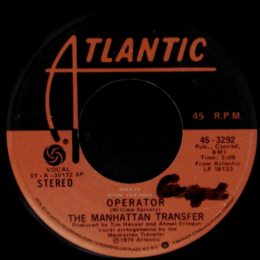 The Manhattan Transfer - Tuxedo Junction / Operator side B