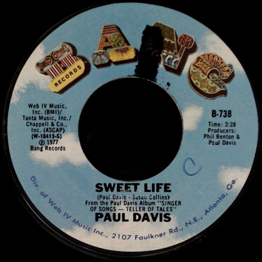 Paul Davis - Sweet Life / Bad Dream side A