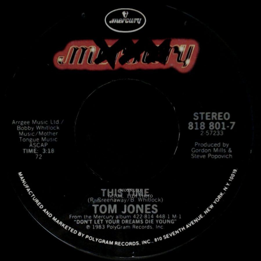 Tom Jones - Memphis, Tennessee / This Time side B
