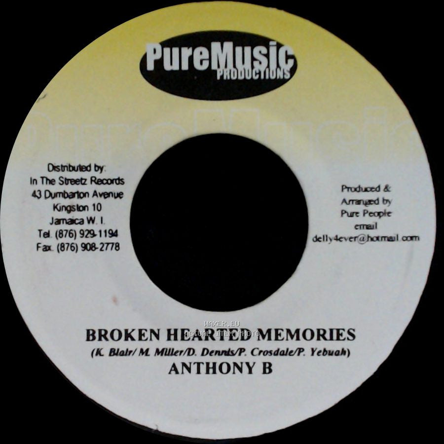 Anthony B / Alcatraz - Broken Hearted Memories / Slew Di Rabbit side A