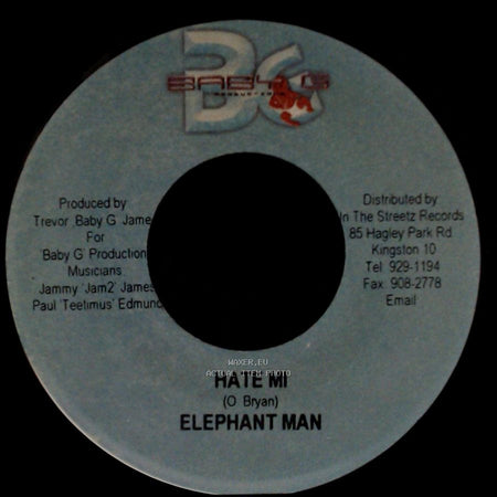 Elephant Man - Hate Mi / Aollo !! Aollo!! side A