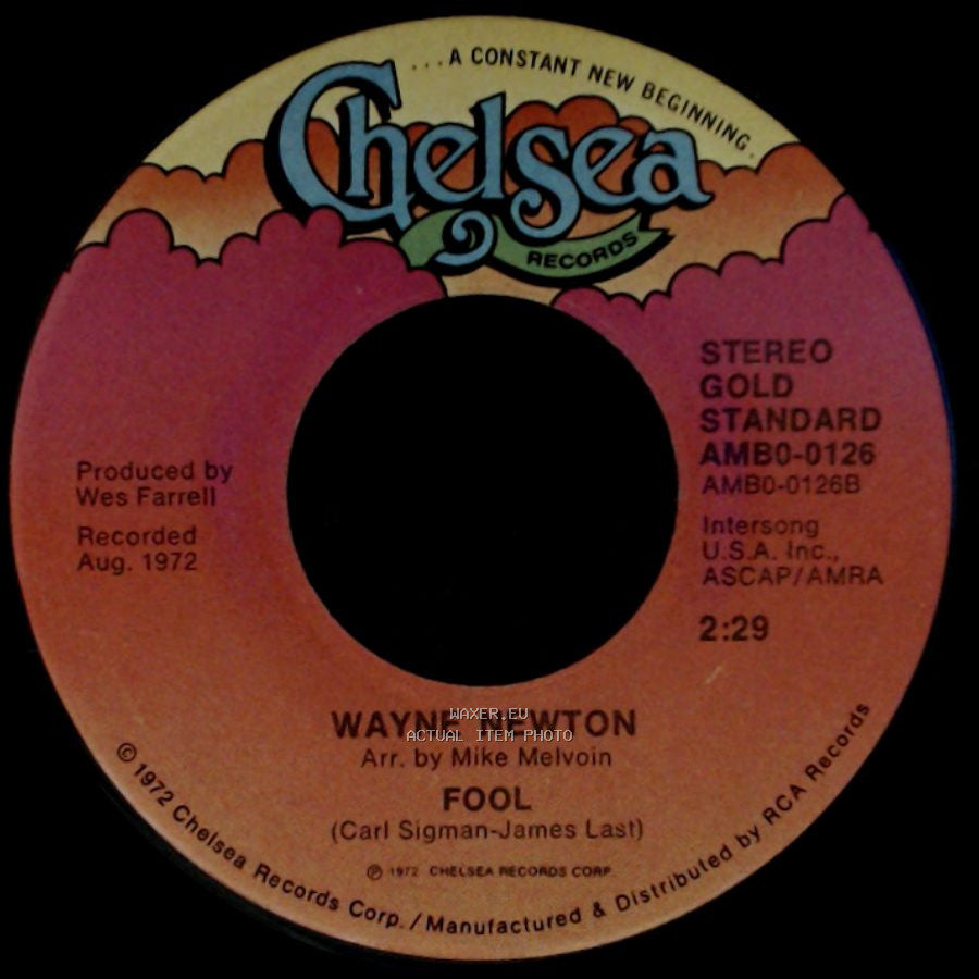 Wayne Newton - Fool / Daddy Don't You Walk So Fast side A
