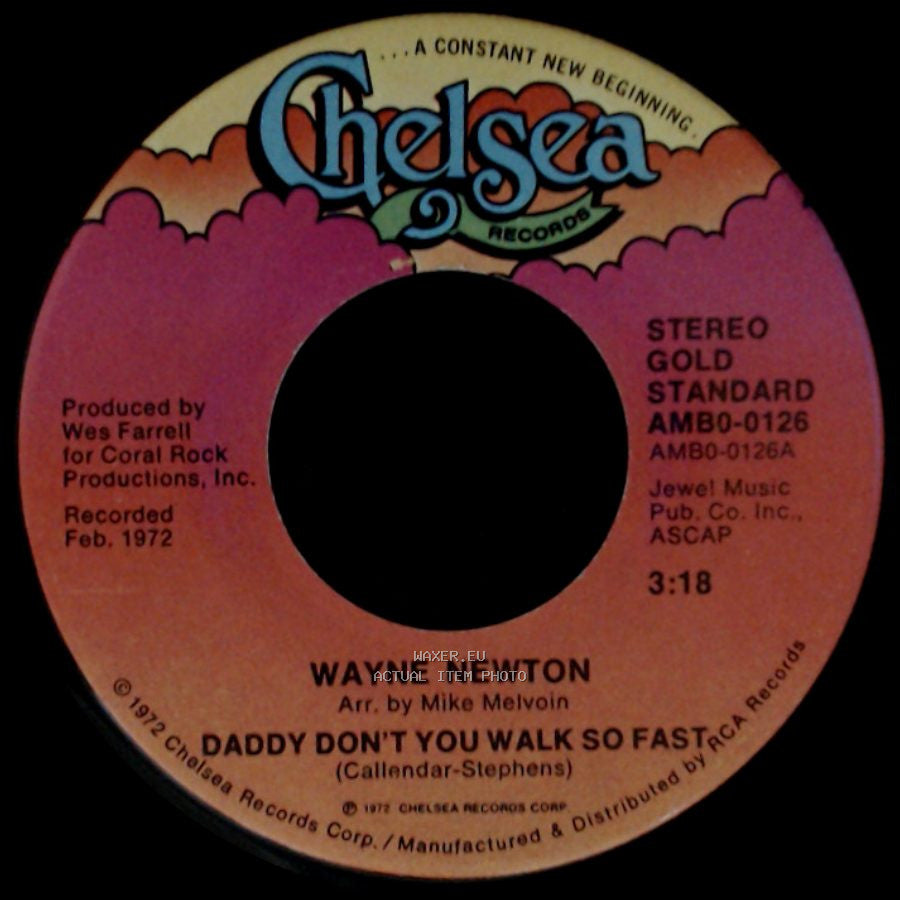 Wayne Newton - Fool / Daddy Don't You Walk So Fast side B