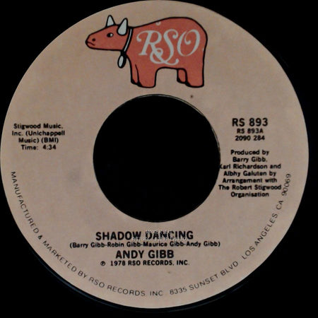 Andy Gibb - Let It Be Me / Shadow Dancing side B